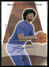2022 Upper Deck 2003-04 Rookie Authentics Auto Shaedon Sharpe #/299 #03T-SS