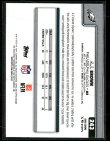 2025 Topps Chrome Green Wave Refractor A.J. Brown #/99 #243