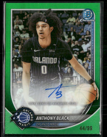 2025-26 Bowman Chrome Autographs Green Refractor Anthony Black #/99 #BCA-AR