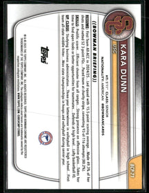 2025-26 Bowman Chrome Prospects Red Mojo Refractor Kara Dunn #/5 #BCP-71