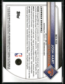2025-26 Bowman Chrome Blue Shimmer Josh Hart #/150 #BCV-153