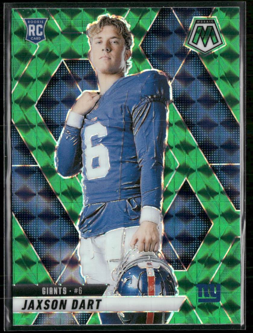 2025 Panini Mosaic Mosaic Green Jaxson Dart Rookie #288