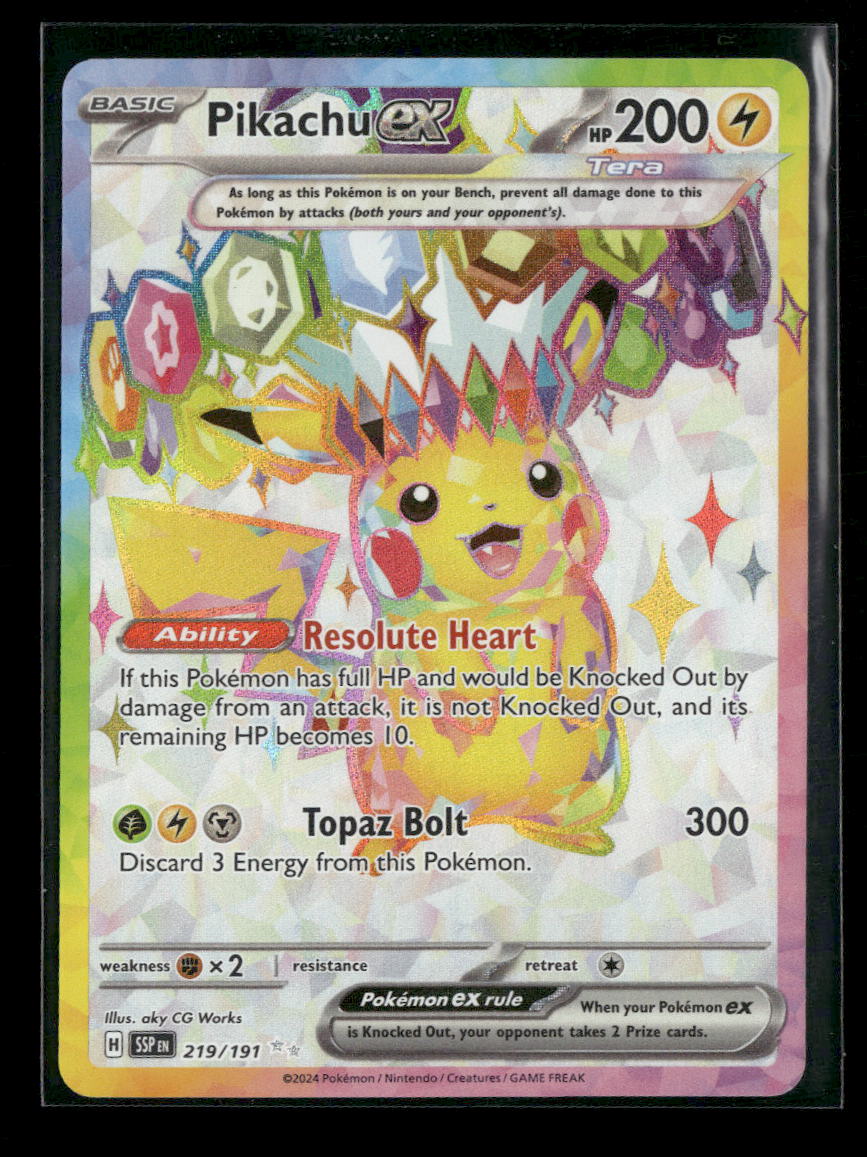 SV08: Surging Sparks Pikachu ex #219/191