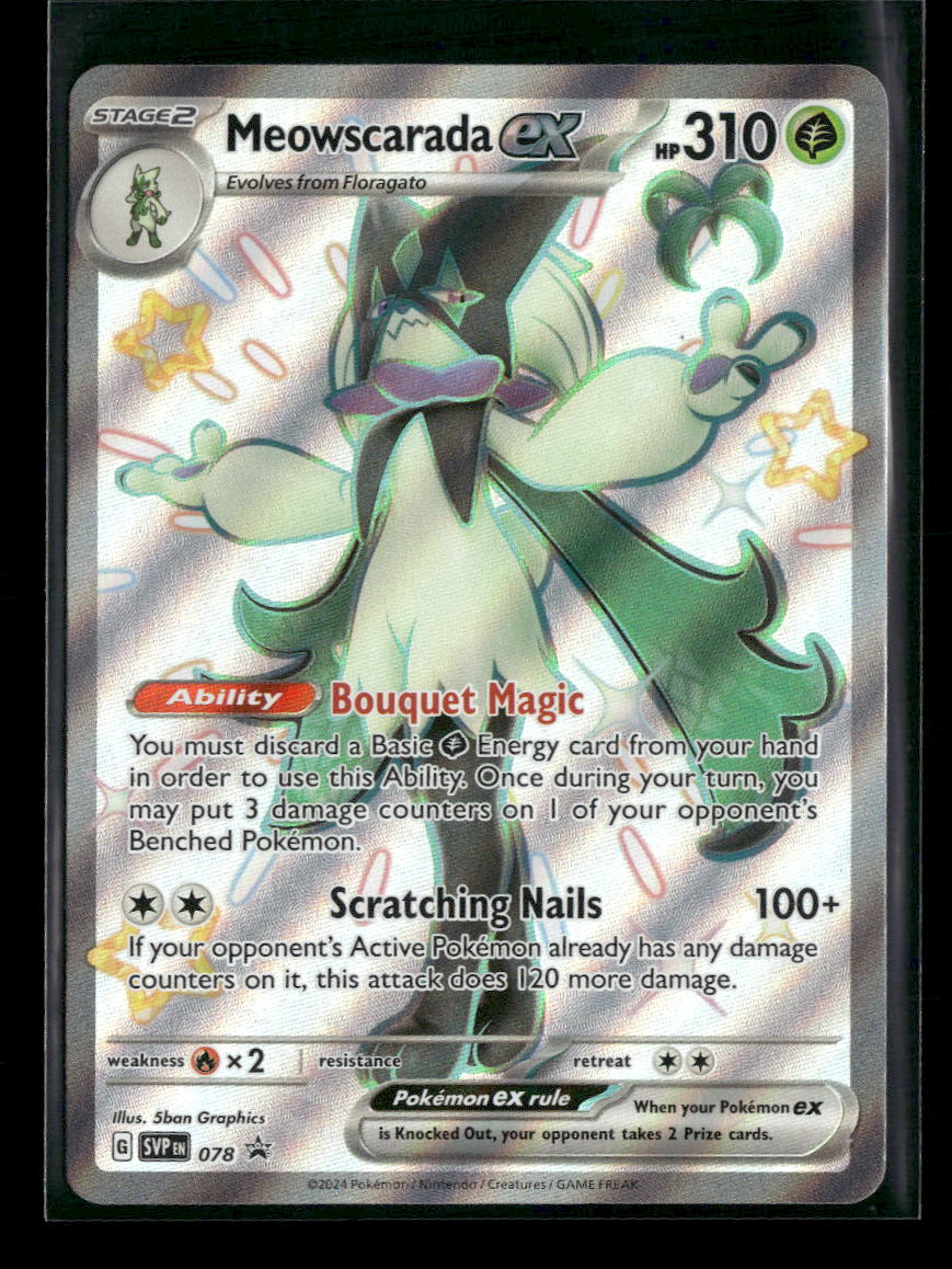 SV: Scarlet & Violet Promo Cards Meowscarada ex #078
