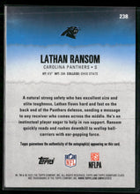 2025 Topps Signature Class Auto Orange Lava Lathan Ransom Rookie #/50 #238