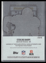 2025 Topps Legends Of Their Class Crystal Clear Auto Sterling Sharpe #LTCA-SS