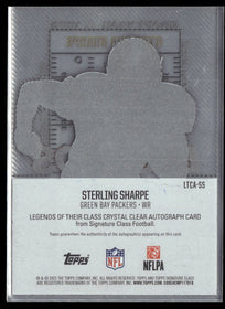 2025 Topps Legends Of Their Class Crystal Clear Auto Sterling Sharpe #LTCA-SS