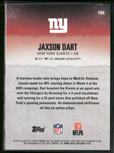 2025 Topps Signature Class Silver Jaxson Dart Rookie #/275 #106