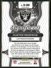 2024 Panini Prizm Significant Signatures Hunter Renfrow Auto #SS-HRW