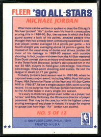 1990-91 Fleer All-Stars Michael Jordan #5