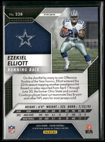 2016 Panini Prizm Silver Ezekiel Elliott #238