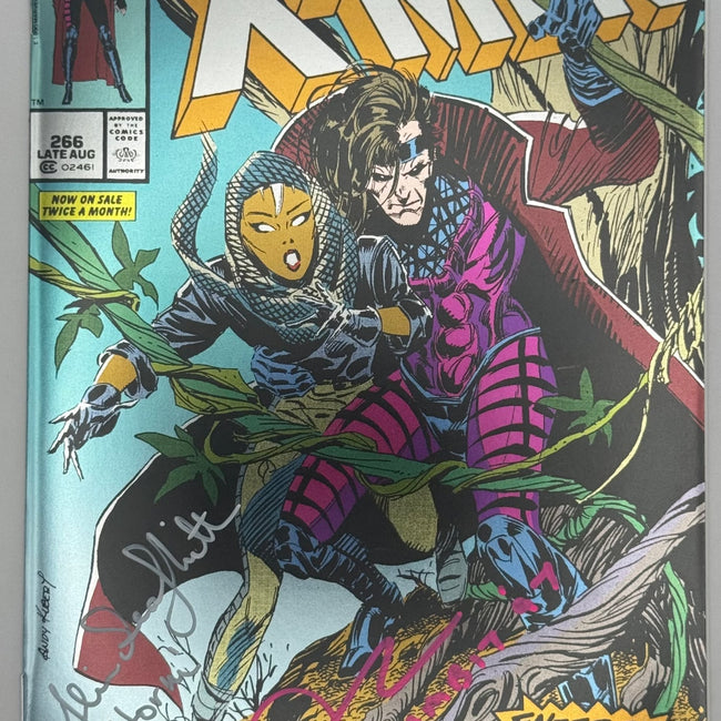 [Double Signed by Alison Sealy-Smith | Aj LoCasio] [Foil] Uncanny X-Men #266 Unknown Comics Exclusive Facsimile Edition Var [IN STOCK]