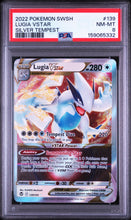 2022 Pokemon Sword & Shield Silver Tempest Lugia Vstar 8 PSA #139