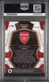 2022-23 Panini Select Premier League Orange Bukayo Saka 9 PSA #190