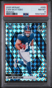 2025 Panini Mosaic Mosaic Cam Skattebo 8 PSA #305