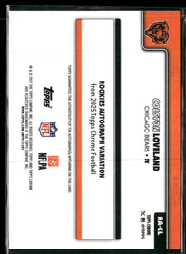 2025 Topps Chrome Rookie Auto Colston Loveland  #RA-CL