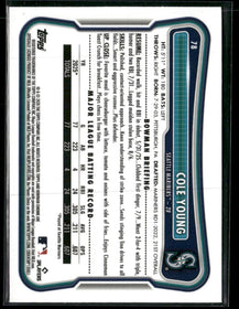 2026 Bowman Chrome Mojo Purple Refractors Cole Young Rookie #/250 #78
