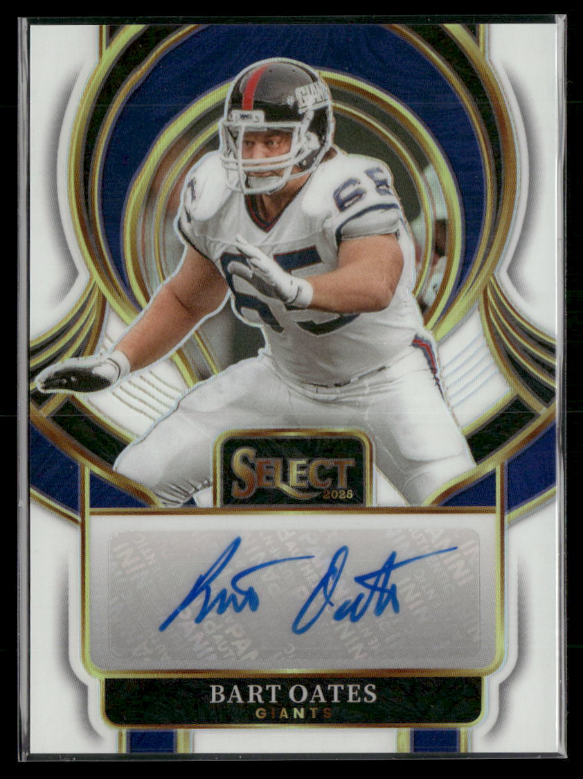 2025 Panini Select Signatures White Prizm Bart Oates #/50 Auto #SIP-BOA