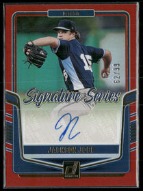 2024 Donruss Signature Series Red Jackson Jobe #/99 Auto #SS-JJ