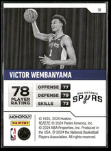2023-24 Panini Prizm Monopoly Starter Deck Victor Wembanyama #S8