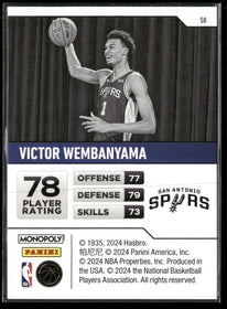 2023-24 Panini Prizm Monopoly Starter Deck Victor Wembanyama #S8