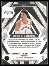 2023-24 Panini Phoenix Paragon Victor Wembanyama #13