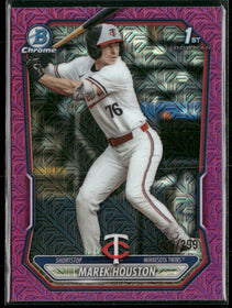 2026 Bowman Chrome Prospects Mojo Fuchsia Refractor Marek Houston #/299 #BCP-16