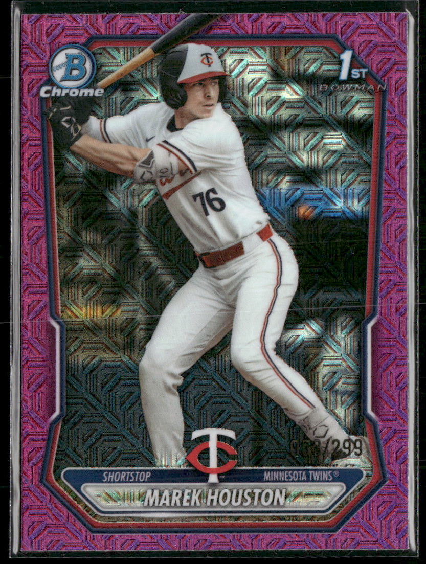 2026 Bowman Chrome Prospects Mojo Fuchsia Refractor Marek Houston #/299 #BCP-16