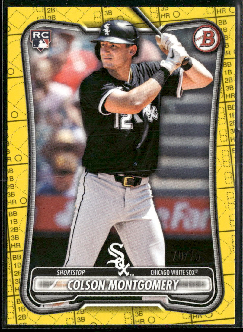 2026 Bowman Yellow Pattern Colson Montgomery Rookie #/75 #68