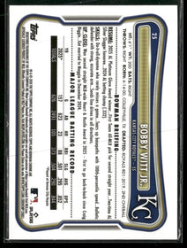 2026 Bowman Chrome Mojo Neon Green Refractors Bobby Witt Jr. #/399 #25