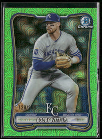 2026 Bowman Chrome Mojo Neon Green Refractors Bobby Witt Jr. #/399 #25