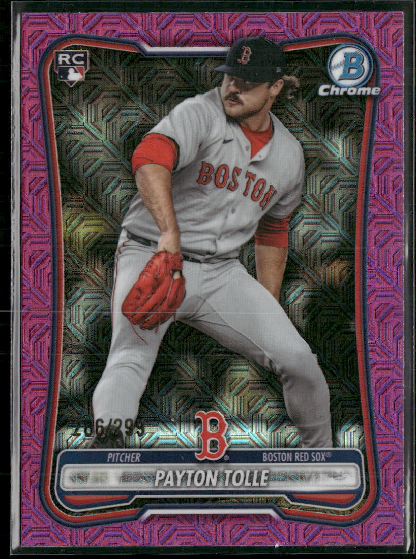 2026 Bowman Chrome Mojo Fuchsia Refractors Payton Tolle Rookie #/299 #26