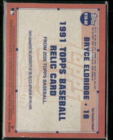 2026 Topps 1991 Baseball Relics Blue Bryce Eldridge #/150 #91R-BE