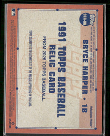 2026 Topps 1991 Baseball Relics Bryce Harper #91R-BH