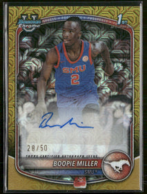 2025-26 Bowman Chrome Prospect Auto Gold Mojo Boopie Miller #CPA-BR