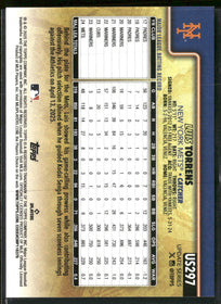 2025 Topps Update Golden Mirror Variations Luis Torrens #US297
