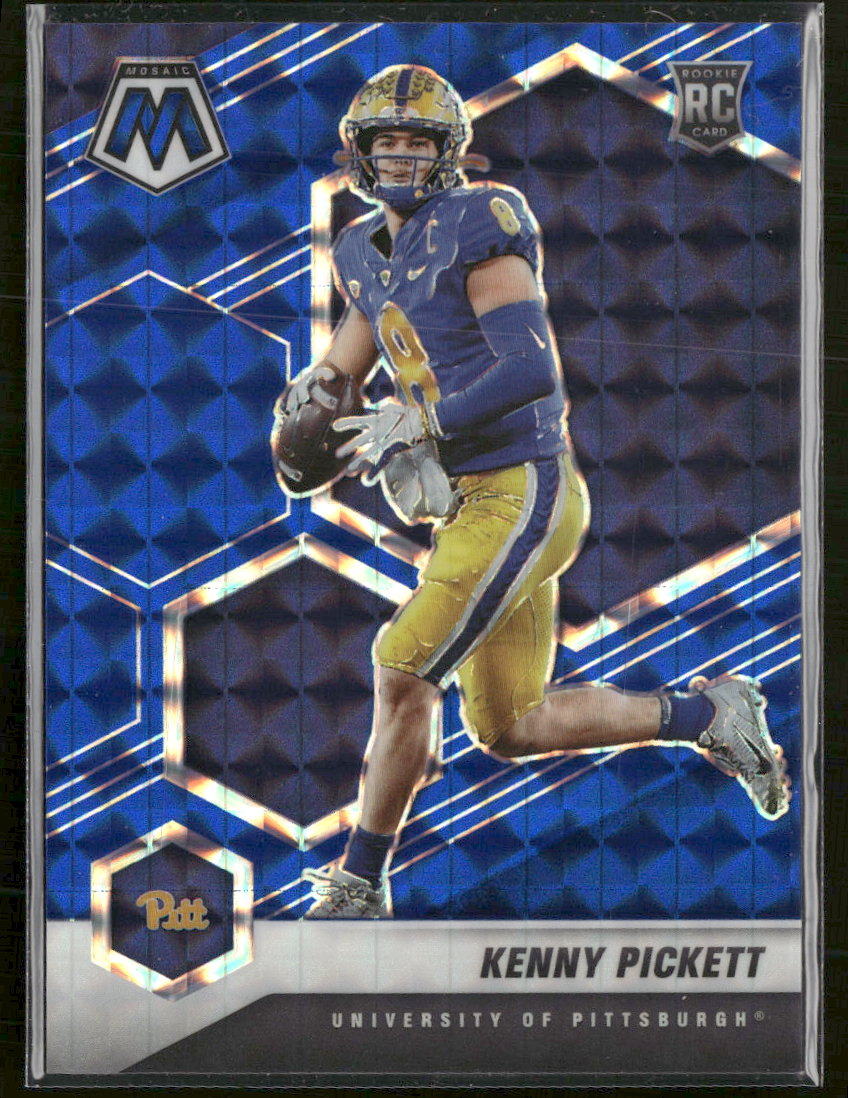 2022 Panini Mosaic Draft Picks Mosaic Blue Kenny Pickett #/75 #88
