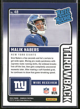 2024 Donruss Rated Rookies Throwback Studio Series Malik Nabers #/100 #48