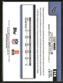 2025 Topps Chrome Rookie X-Fractor Cam Ward Rookie #314