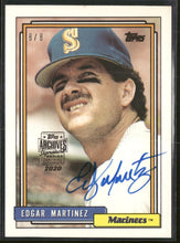 2020 Topps Archives Signature Retired Player Edition - Edgar Martinez  #/8  #553