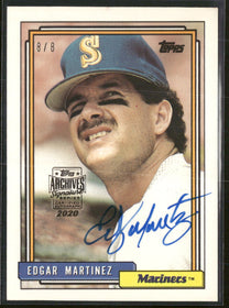 2020 Topps Archives Signature Retired Player Edition - Edgar Martinez  #/8  #553