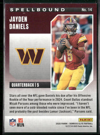 2025 Donruss Elite Spellbound Jayden Daniels #/799 #14