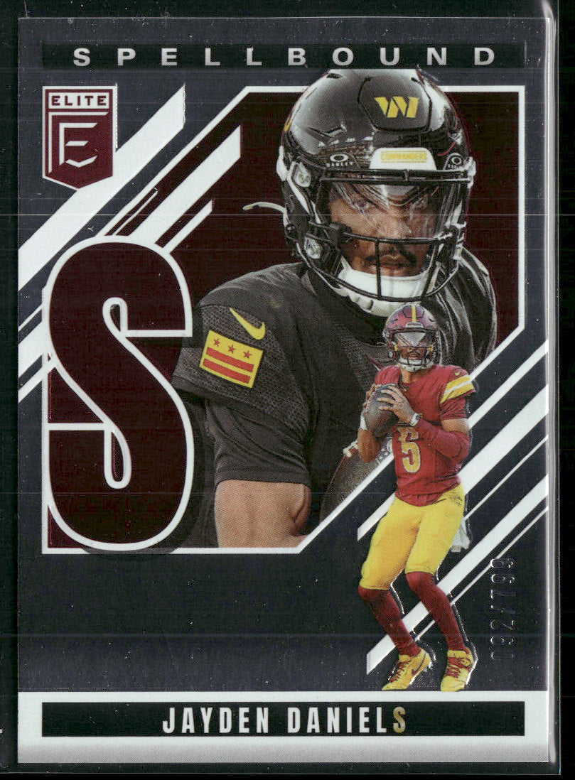 2025 Donruss Elite Spellbound Jayden Daniels #/799 #14
