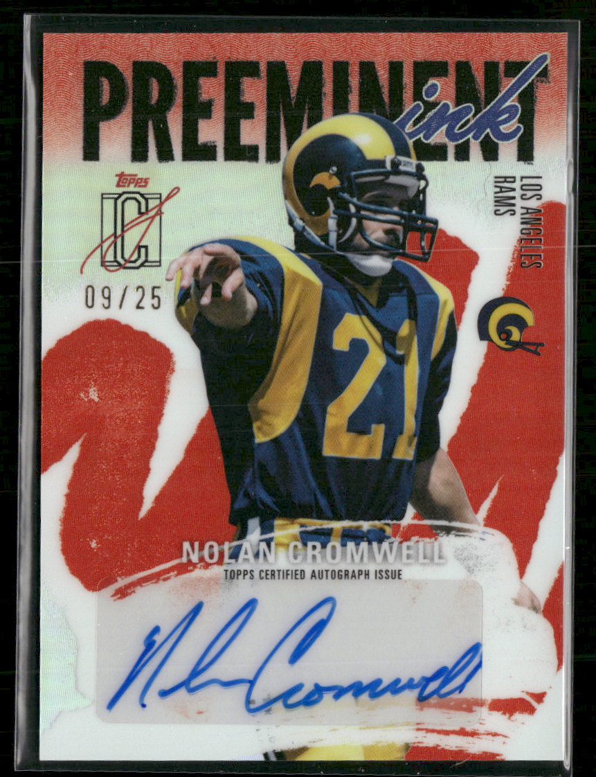 2024 Topps Signature Class Preeminent Ink Auto Red #/25 Nolan Cromwell #PI-NC