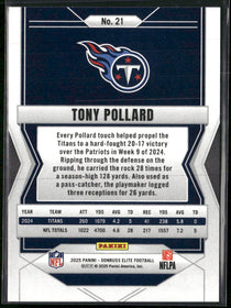 2025 Donruss Elite Black Tony Pollard #/25 #21
