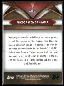 2024-25 Topps Chrome Ball of Duty Blue Refractor Victor Wembanyama #BOD-13