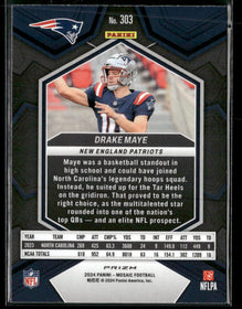 2024 Panini Mosaic Mosaic Camo Pink Drake Maye #303