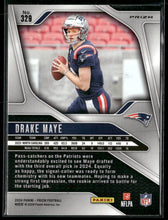 2024 Panini Prizm Green Wave Drake Maye Rookie #329