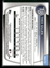 2025 Bowman Chrome Prospect Autographs Theo Gillen Auto #BMA-TG
