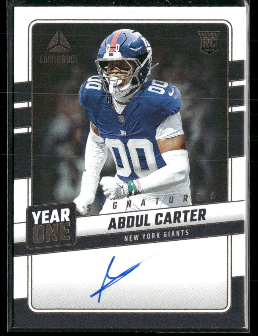 2025 Panini Luminance Year One Signatures RPS Abdul Carter Auto #YOS-ACR